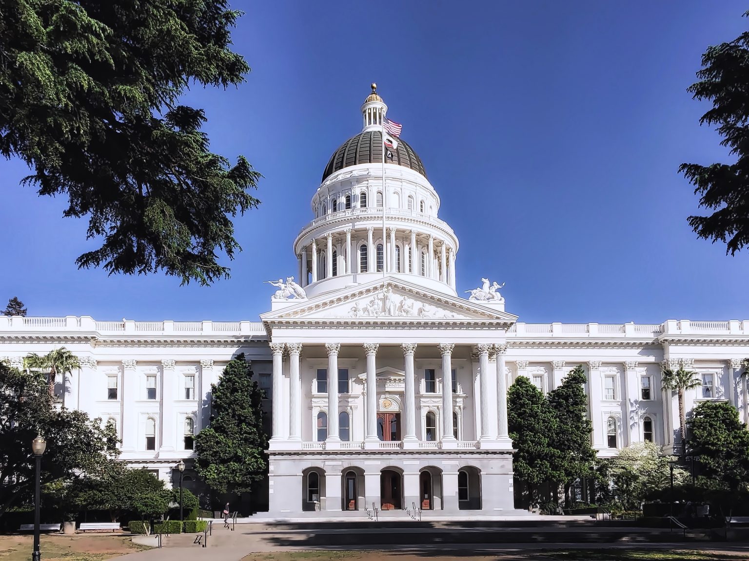 The California State Capitol building in Sacramento